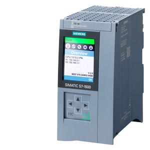 6ES7515-2FM02-0AB0 SIMATIC S7-1500F, CPU 1515F-2 PN, central processing unit with work memory 750 KB for program and 3 MB for data, 1st interface: PROFINET IRT with 2-port switch, 2nd interface: PROFINET RT, 30 ns bit performance, Siemens