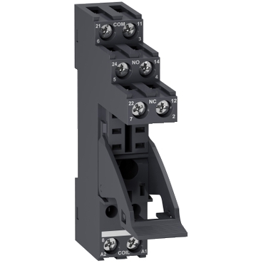 RGZE1S48M Harmony, Socket with clamp, for RXG2 relays, 5 A, screw connectors, separate contact