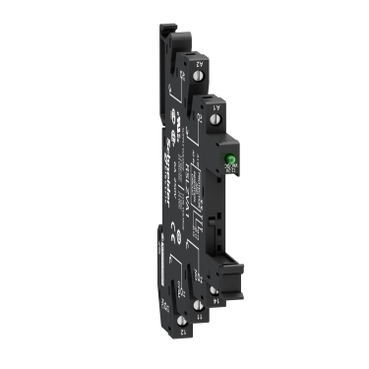RSLZVA1 Socket equipped with LED and protection circuit, Harmony, for RSL1 relays, srew connector, 12...24V AC DC
