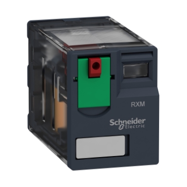 RXM4AB1P7 Harmony, Miniature plug-in relay, 6 A, 4 CO, with lockable test button, 230 V AC