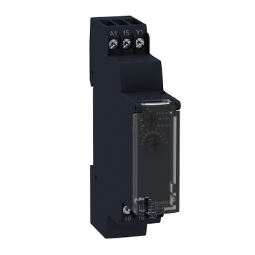 RE17RAMU on-delay timing relay - 1 s..100 h - 24..240 V AC - 1 OC
