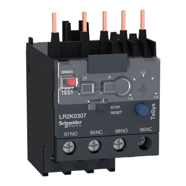LR2K0307 Differential thermal overload relays, TeSys K, 1.2 to 1.8 A, class 10A