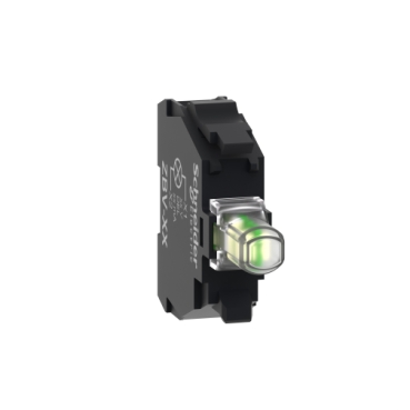 ZBVB1 Harmony XB4, Light block for head Ø22, white, integral LED, 24 V AC/DC