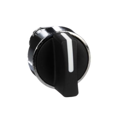 ZB4BD5 Harmony XB4, Selector switch head, metal, black, Ø22, 3 positions, spring return to center