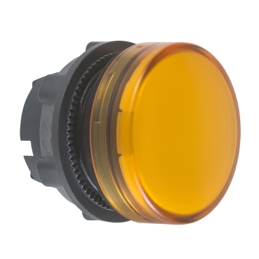 ZB5AV053 Head for pilot light, Harmony XB5, plastic, orange, 22mm, universal LED, plain lens