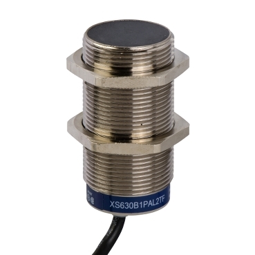 XS630B1PAL2 Inductive proximity sensors XS, inductive sensor XS6 M30, L62mm, brass, Sn15mm, 12...48 VDC, cable 2 m