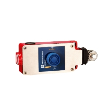 XY2CH13250 Latching emergency stop rope pull switch, Telemecanique rope pull switches XY2C, e XY2CH, 1NC+1 NO, booted pushbutton