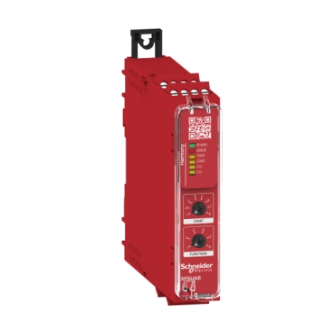 XPSUAB11CP Safety module, Harmony Safety Automation, Cat.1, potential free NC/NC, NO/NC, PNP/PNP, 24v AC/DC, screw