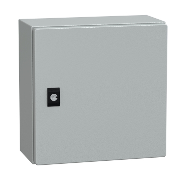 NSYCRN325150P Spacial CRN plain door with mount.plate. H300xW250xD150 IP66 IK10 RAL7035..
