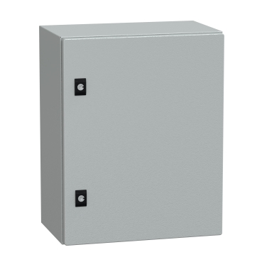 NSYCRN54250P Spacial CRN plain door with mount.plate. H500xW400xD250 IP66 IK10 RAL7035..