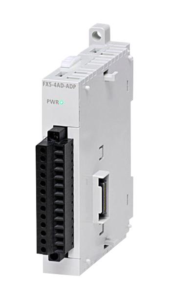 FX5-4DA-ADP Lisamoodulanaloogväljundid, pinge/vool, 4 kanalit-10/+10VDC, -20/+20mA, 14 bit