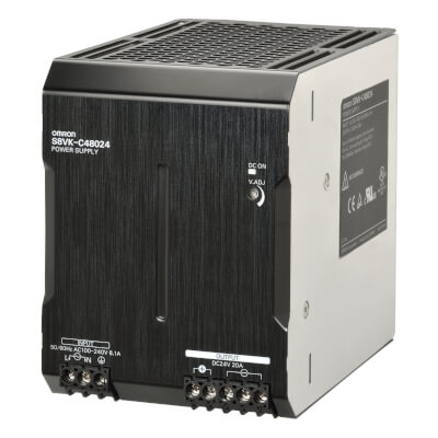 S8VK-C48024 OMRON Book type power supply, Lite, 480 W, 24VDC, 20A, DIN rail mounting