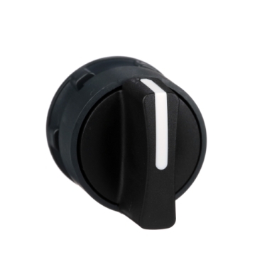 ZB5AD2 Selector switch head, Harmony XB5, plastic, black, 22mm, 2 positions, stay put