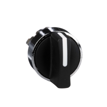 ZB4BD2 Harmony XB4, Selector switch head, metal, black, 22mm, 2 positions, stay put