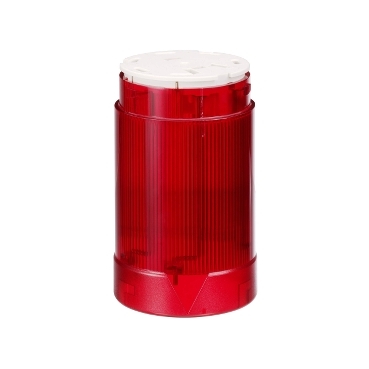 XVMC34 Indicator bank, Harmony XVM, Illuminated unit for modular tower lights, plastic, red, 45mm, for bulb BA 15d, 230V AC DC