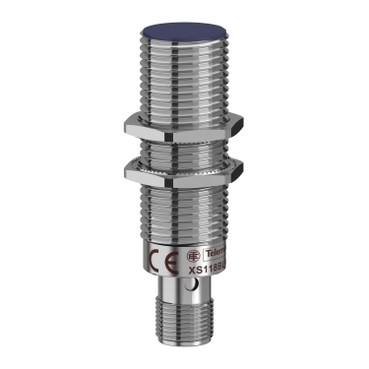 XS118BLPAM12 inductive sensor XS1 M18, L64mm, brass, Sn5mm, 12..24VDC, M12