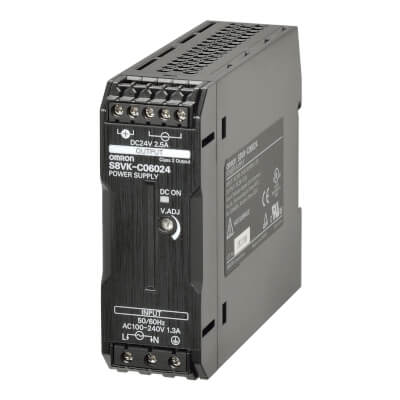 S8VK-C12024 Book type power supply, Lite, 120 W, 24VDC, 5A, DIN rail mounting