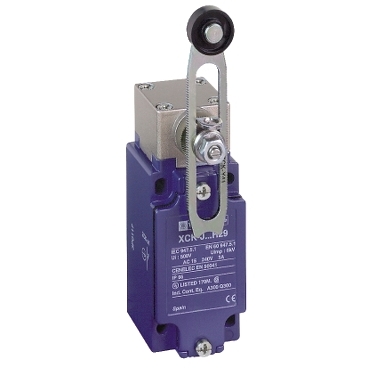 XCKJ10541H29 Limit switch, XC Standard, XCKJ, thermoplastic plastic roller lever var. length, 1NC+1 NO, snap, M20