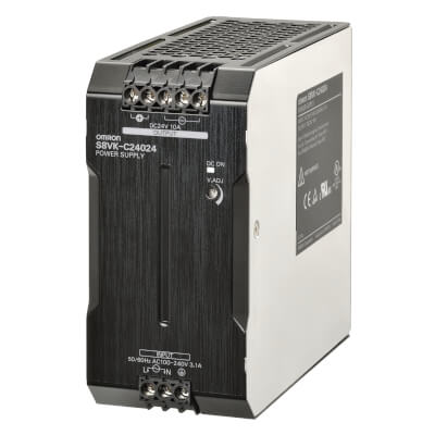 S8VK-C24024 OMRON Book type power supply, Lite, 240 W, 24VDC, 10A, DIN rail mounting
