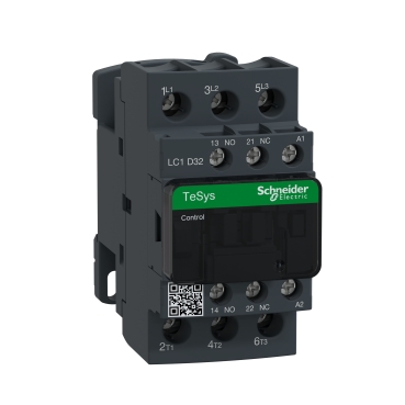 LC1D32P7 Contactor, TeSys Deca, 3P(3 NO), AC-3/AC-3e, 0 to 440V, 32A, 230VAC 50/60Hz coil