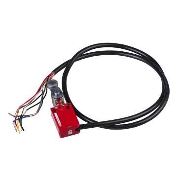XCSM4116L5 Safety limit switch, Telemecanique Safety switches XCS, XCSM, metal, rotary lever, 2 NC + 2 NO, cable 5 m