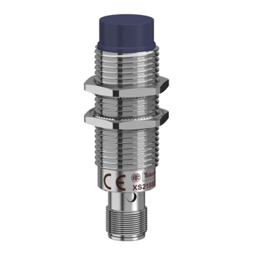 XS218BLPAM12 Inductive sensor XS2 M18, L64mm, brass, Sn8mm, 12..24VDC, M12