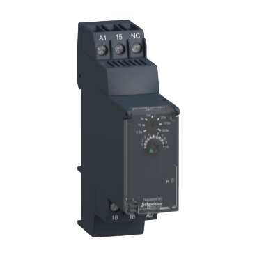 RE22R1QCMU Modular timing relay, Harmony, 8A, 1 CO, 0.05s…300s, star delta, 24V DC 24...240V AC DC
