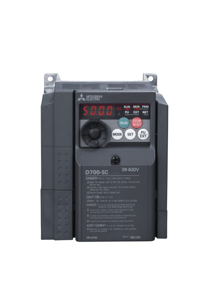 FR-D740-012SC-EC Sagedusmuundur 400 VAC, 0,4 kW, IP201,4 A, @ 40 °C max 150% ülekoormust 3 s1,2 A, @ 50 °C max 150% ülekoormust 3 sMõõdud (L x K x S) [mm]: 108 x 128 x 129,5