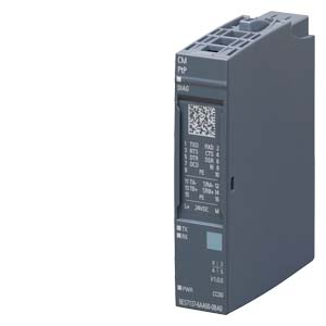 6ES7137-6AA01-0BA0 SIMATIC ET 200SP, CM PTP communication module for serial connection RS-422, RS-485 and RS-232, freeport, 3964 (R), USS, MODBUS RTU master, slave, max. 250 Kbit/s, suitable for BU type A0, pack quantity: 1 unit
