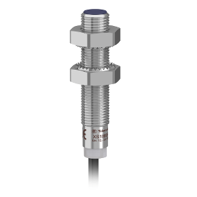 XS108BLPAL2 Inductive sensor XS1 M8, L42mm, brass, Sn1.5mm, 12..24VDC, cable 2m