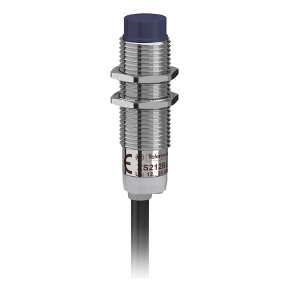 XS212BLPAL2 Inductive sensor XS2 M12, L44mm, brass, Sn4mm, 12..24VDC, cable 2m