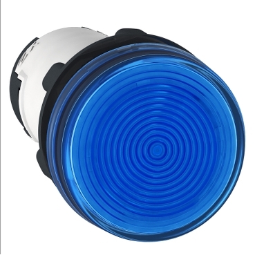 XB7EV06MP Monolithic pilot light, plastic, blue, Ø22, integral LED, 230…240 V AC