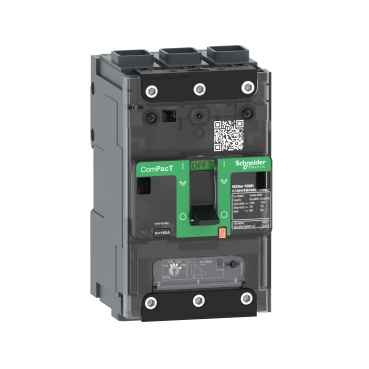 C11N3TM080L Circuit breaker, ComPacT NSXm 100N, 50kA/415VAC, 3 poles, TMD trip unit 80A, EverLink lugs