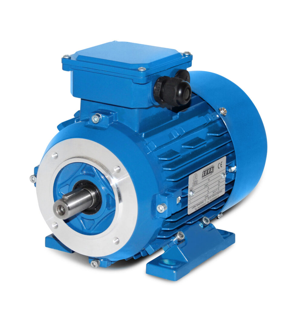 Elektrimootor OMT4 100L1-4 2,2kW 230/400V 50Hz B34S IE1 / Iso F-B / IP55 / PTC 150°C / Shaft 28j6 / Ra 7031TBox: LHS (left hand side, seen from DE) Modification: B3 into B34  Modification: T-box on t