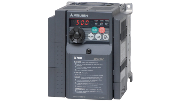 Inverter; Rated Power: 2,2kW; 3x380-480V; Rated Current: 5A@50°C; IP20
