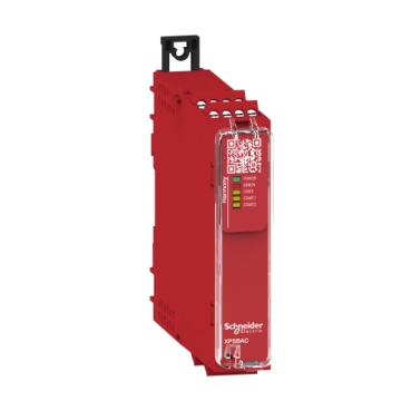 XPSBAC14AP safety module, Harmony XPS, estop or guard, connected to supply terminals 24V AC or DC , no inputs, screw