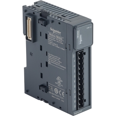 TM3AQ2 Analog output module, Modicon TM3, 2 outputs (screw) 24 VDC