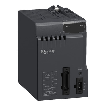 BMXCPS3500 power supply module, Modicon X80, 100 to 240V AC, 36W Schneider Electric