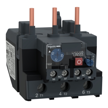 LRD3363 TeSys Deca, thermal overload relay, 63 to 80 A, class 10A, for LC1D80 and LC1D95