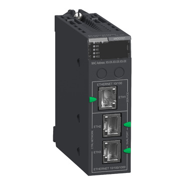 BMENOC0321 Communication module, Modicon M580, Ethernet 3 subnets, IP Forwarding function