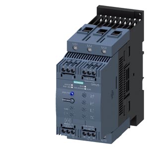 3RW4047-1TB04 SIRIUS soft starter S3 106 A, 55 kW/400 V, 40 °C 200-480 V AC, 24 V AC/DC Screw terminals Thermistor motor protection