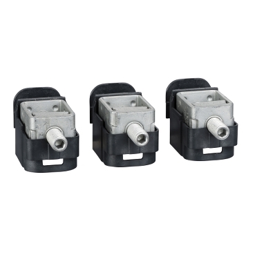 LV429242 steel bare cable connectors, ComPact NSX, EasyPact CVS, for 1 cable 1.5 to 95 mm², 160 A, set of 3 parts