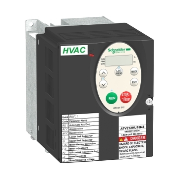 ATV212HU22N4 variable speed drive ATV212 - 2.2kW - 3hp - 480V - 3ph - EMC - IP21