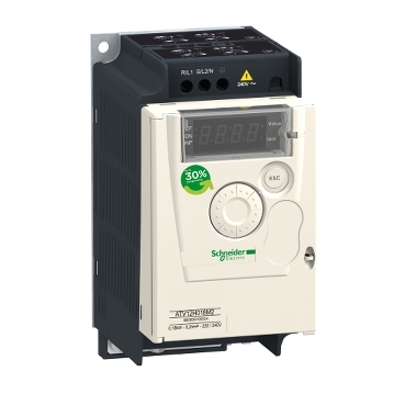 ATV12H037M2 variable speed drive ATV12 - 0.37kW - 0.55hp - 200..240V - 1ph - with heat sink