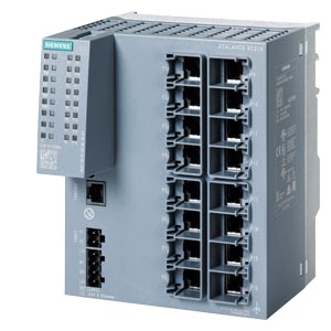 6GK5216-0BA00-2AC2 SCALANCE XC216 manageable Layer 2 IE switch; IEC 62443-4-2 certified; 16X 10/100 Mbit/s RJ45 ports; 1x console port, diagnostics LED; redundant power supply; temperature range -40 °C to +70 °C; assembly: DIN rail/S7 mounting rail/wall O