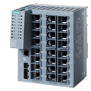 6GK5224-0BA00-2AC2 SCALANCE XC224 manageable Layer 2 IE switch; IEC 62443-4-2 certified; 24x 10/100 Mbit/s RJ45 ports; 1x console port, diagnostics LED; redundant power supply; temperature range -40 °C to +70 °C; assembly: DIN rail/S7 mounting rail/wall O
