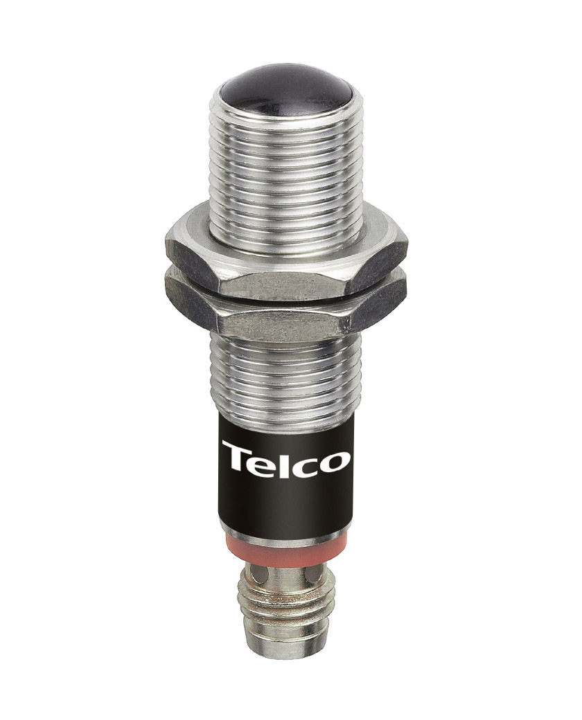LT100LTS38T3 photoelectric transmitter in stainless steel M12 housing with 3-pin M8-connector Telco Sensors
