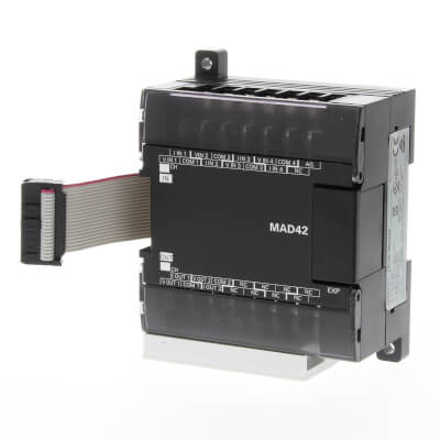 CP1W-MAD42 Analog I/O Unit, 4 Channel Inputs, 2 Channel Output, 0.12 A at 24 Omron