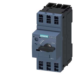 3RV2011-1DA20 Circuit breaker size S00 for motor protection, CLASS 10 A-release 2.2...3.2 A N release 42 A Spring-type terminal Standard switching capacity