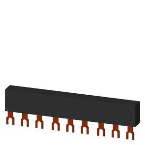 3RV1915-1BB 3-phase busbars Modular spacing 45 mm for 3 switches Fork shape connections